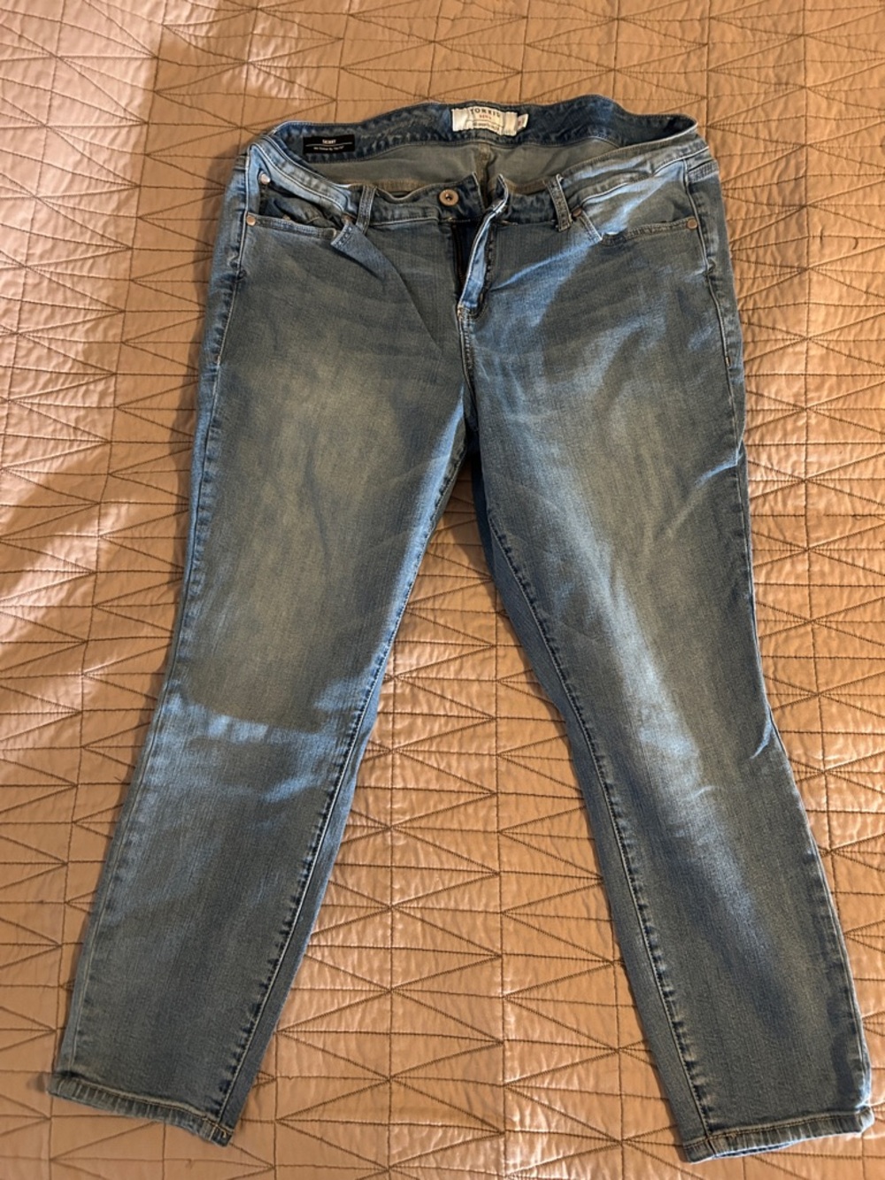 torrid Light Wash Skinny Jeans - Blue Denim